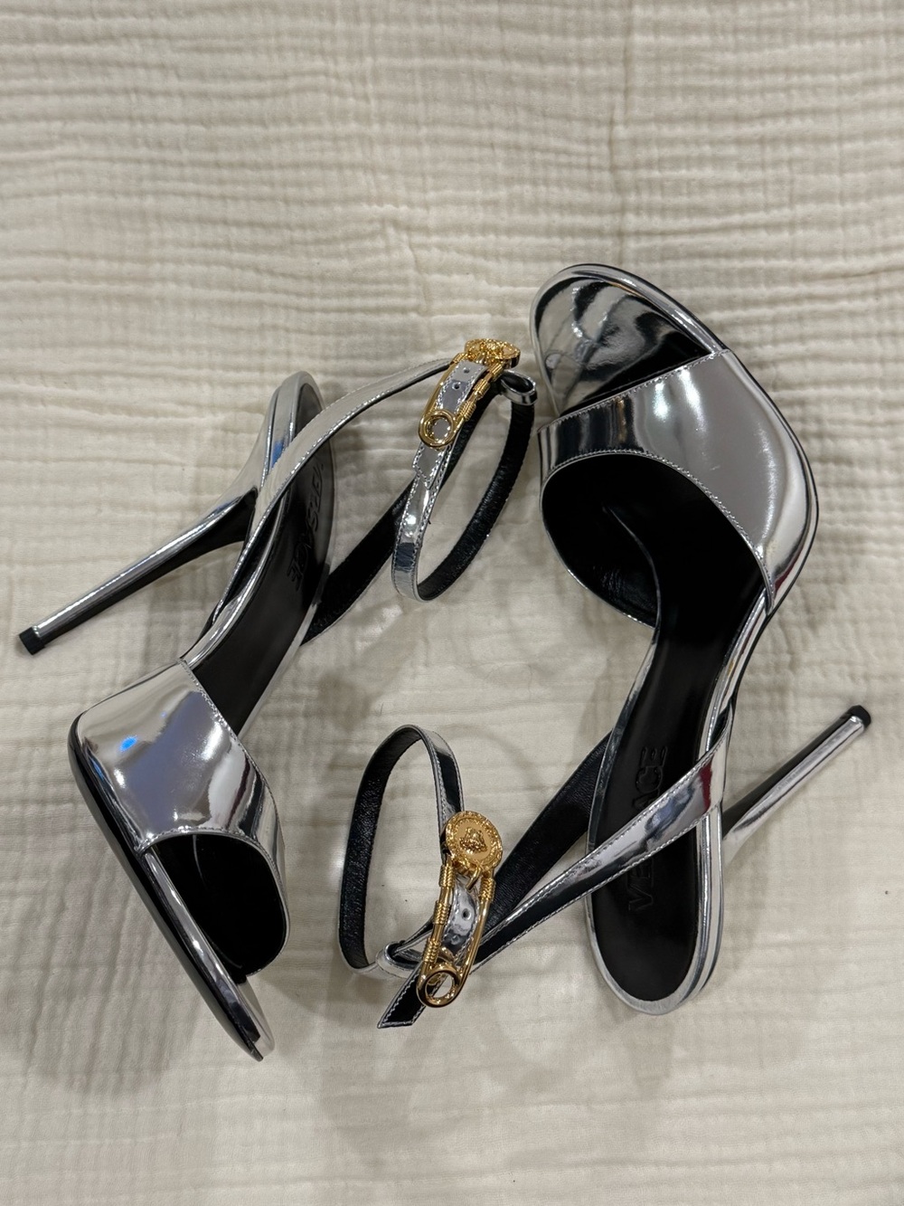 - Versace Safety Pin Heel Sandals BT - Picture 11 of 14